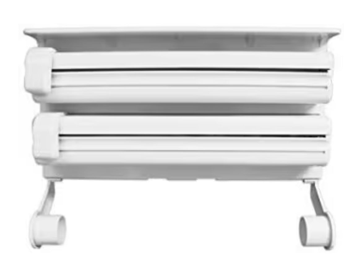 3-in-1 Triple Kitchen Dispenser – Wall-Mounted Holder for Aluminum Foil, Cling Wrap & Paper Towel