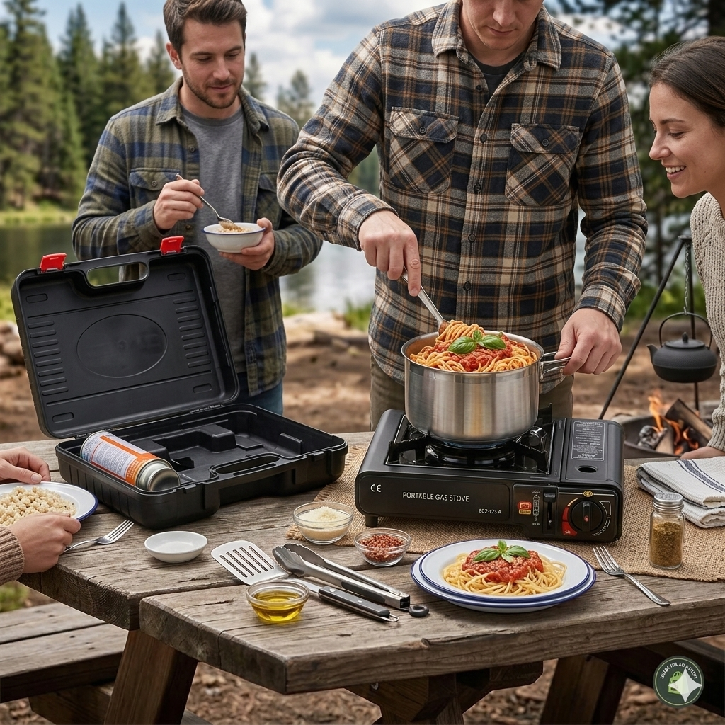 Portable Camping Gas Stove with Carry Case